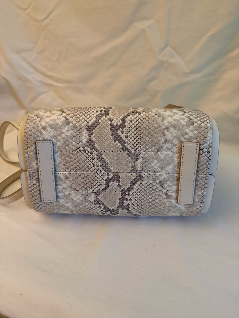 Kate Spade Cream Snake-Embossed Knott Crossbody Purse - Picture 3 of 10